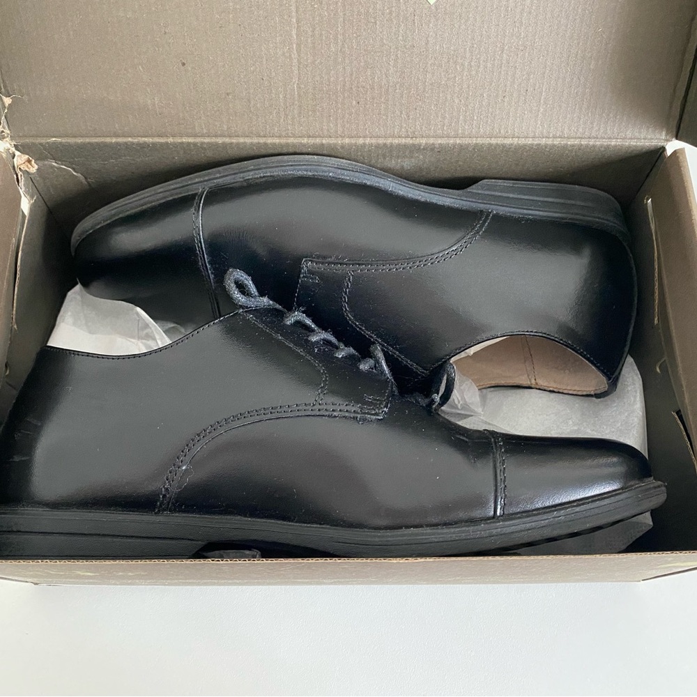EUC - Florsheim Black Oxford Shoes Classic Elegance